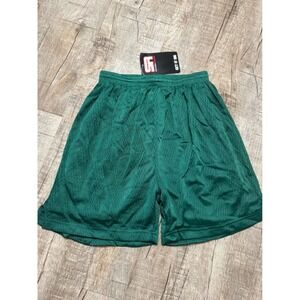 Southern Athletic Mens Green Mesh Gym Shorts Vintage Style NWT Small